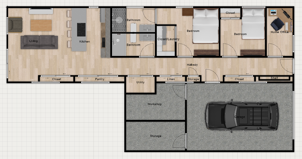 KONO main home floor plan